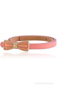 Calvino Girls Casual, Evening/Party Pink Artificial Leather Belt(Pink)